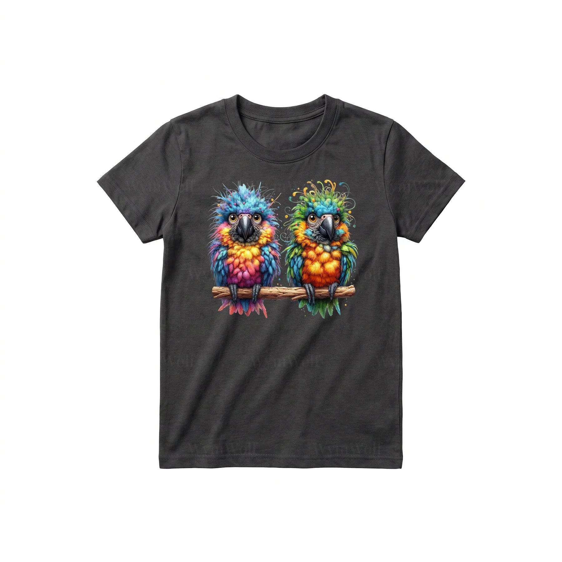 T-shirt Quirky Bird graphic 0011 - Dark Gray