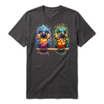 T-shirt Quirky Bird graphic 0011 - Dark Gray