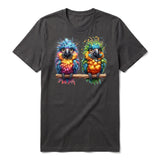 T-shirt Quirky Bird graphic 0011 - Dark Gray