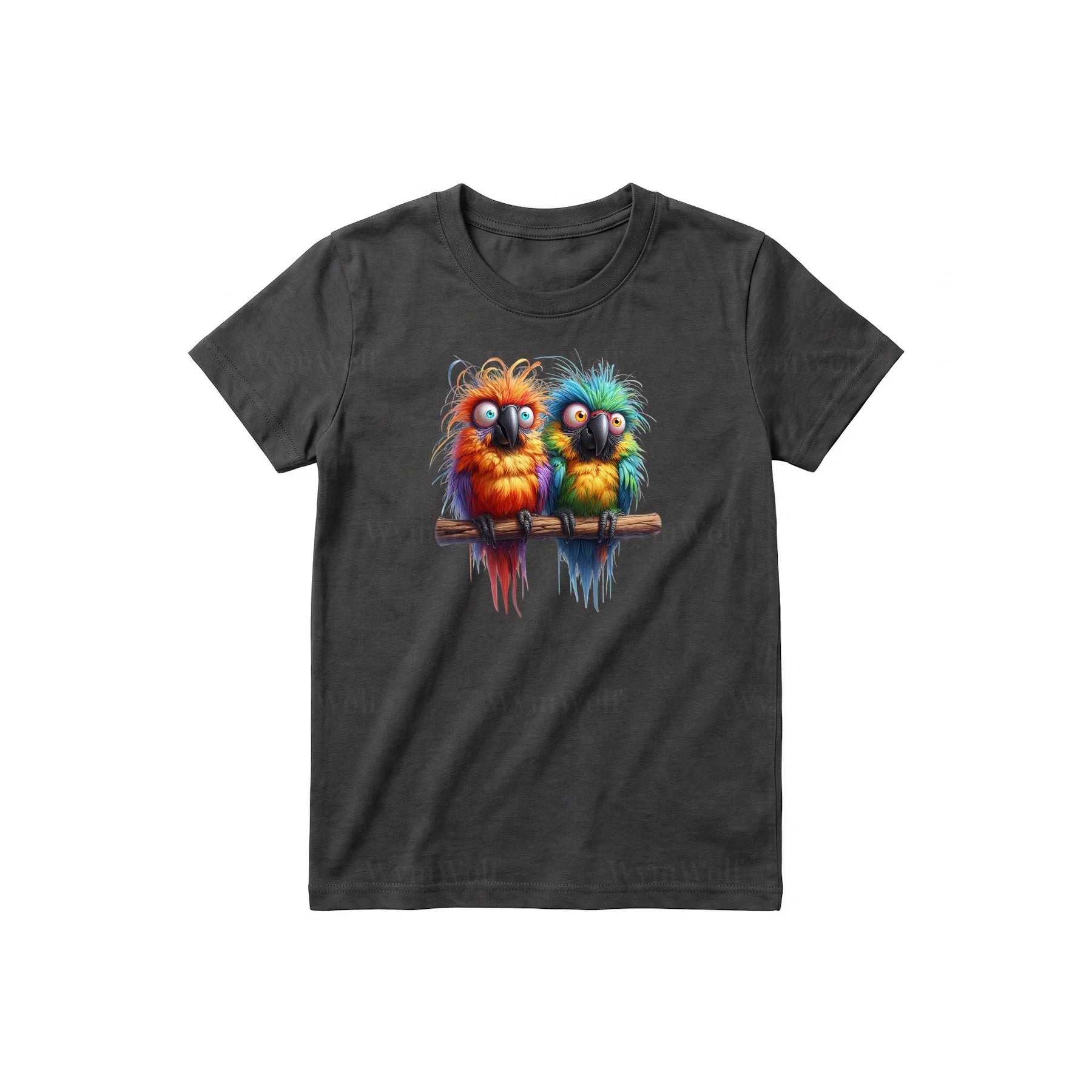 T-shirt Quirky Bird graphic 0012 - Dark Gray