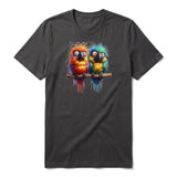 T-shirt Quirky Bird graphic 0012 - Dark Gray