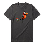 T-shirt Quirky Bird graphic 0013 - Dark Gray