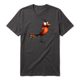 T-shirt Quirky Bird graphic 0013 - Dark Gray