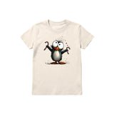 T-shirt Quirky Bird graphic 0015 - Natural
