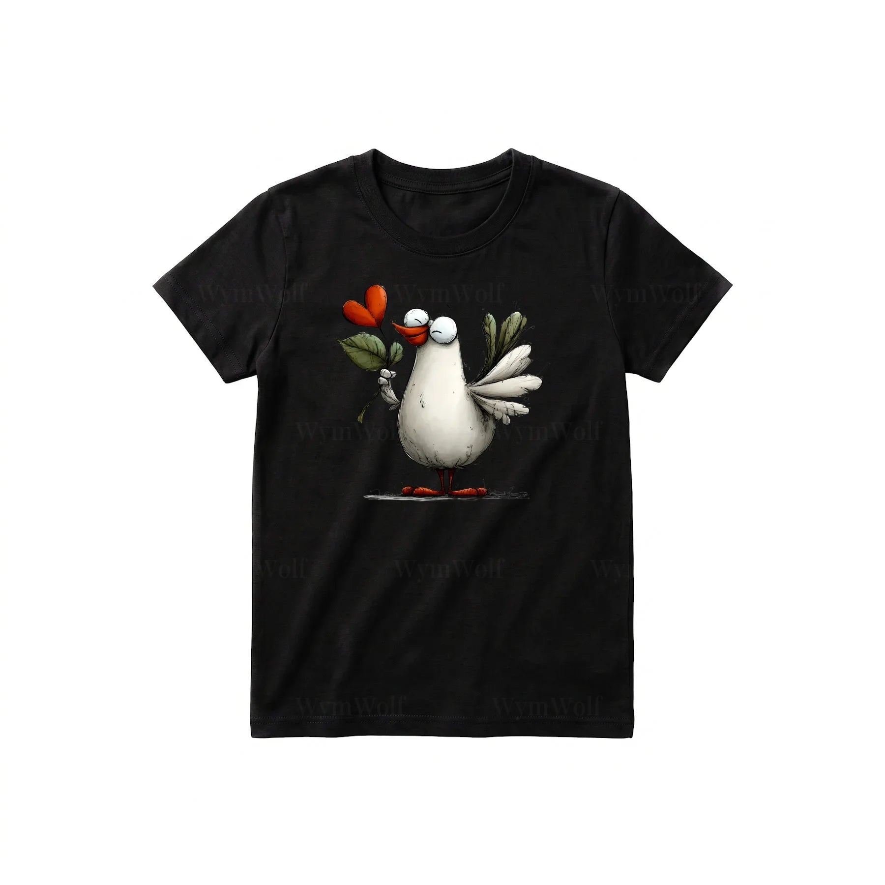T-shirt Quirky Bird graphic 0016