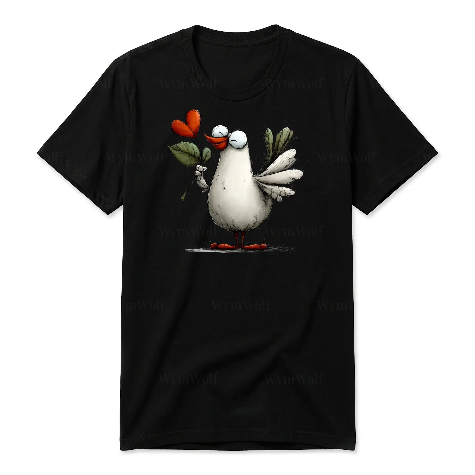 T-shirt Quirky Bird graphic 0016