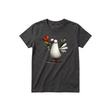 T-shirt Quirky Bird graphic 0016 - Dark Gray