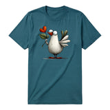 T-shirt Quirky Bird graphic 0016 - Deep Teal