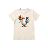 T-shirt Quirky Bird graphic 0016 - Natural