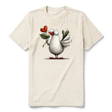 T-shirt Quirky Bird graphic 0016 - Natural