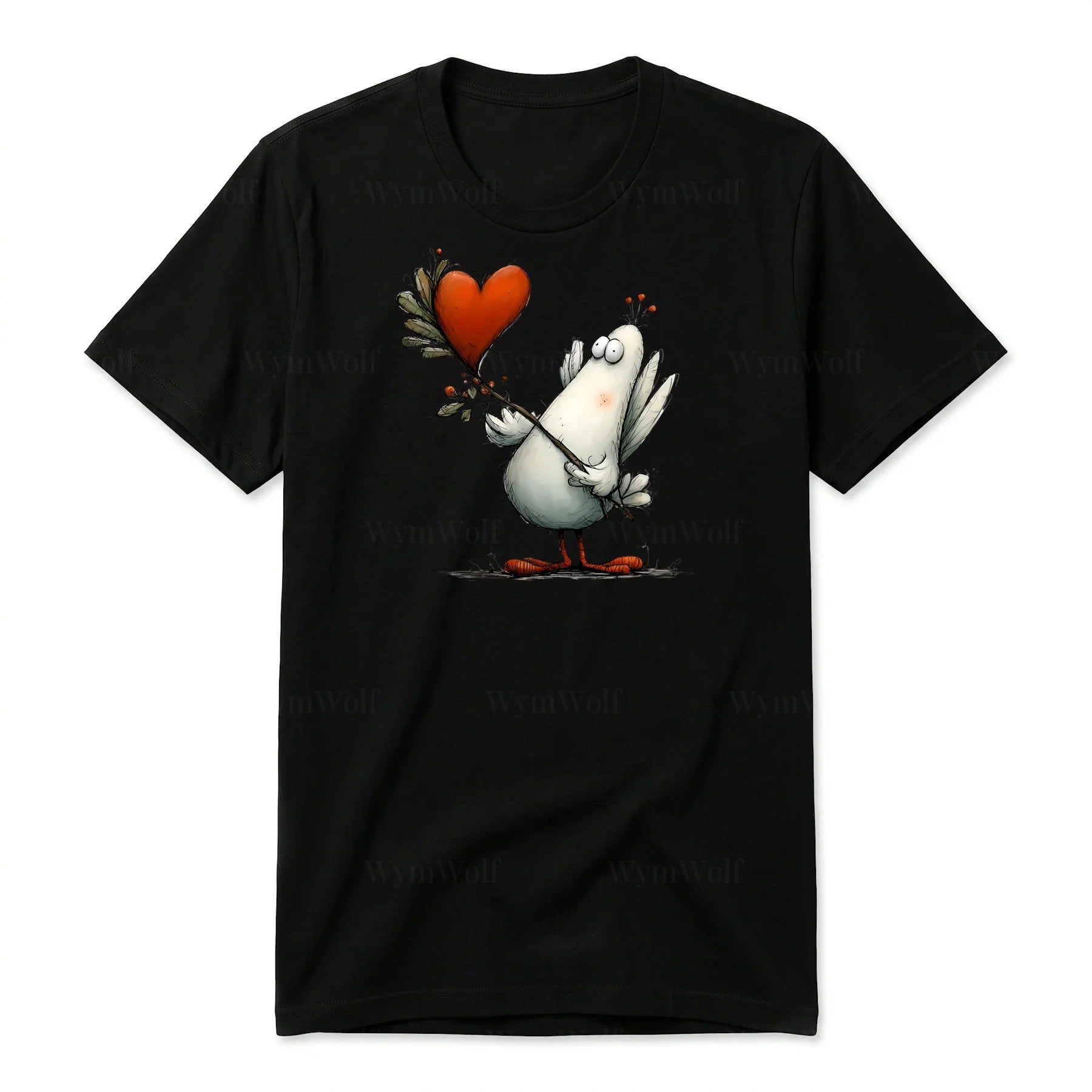 T-shirt Quirky Bird graphic 0017