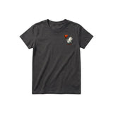 T-shirt Quirky Bird graphic 0017 - Dark Gray
