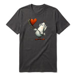 T-shirt Quirky Bird graphic 0017 - Dark Gray