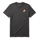 T-shirt Quirky Bird graphic 0017 - Dark Gray