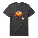 T-shirt Quirky Bird graphic 0018 - Dark Gray