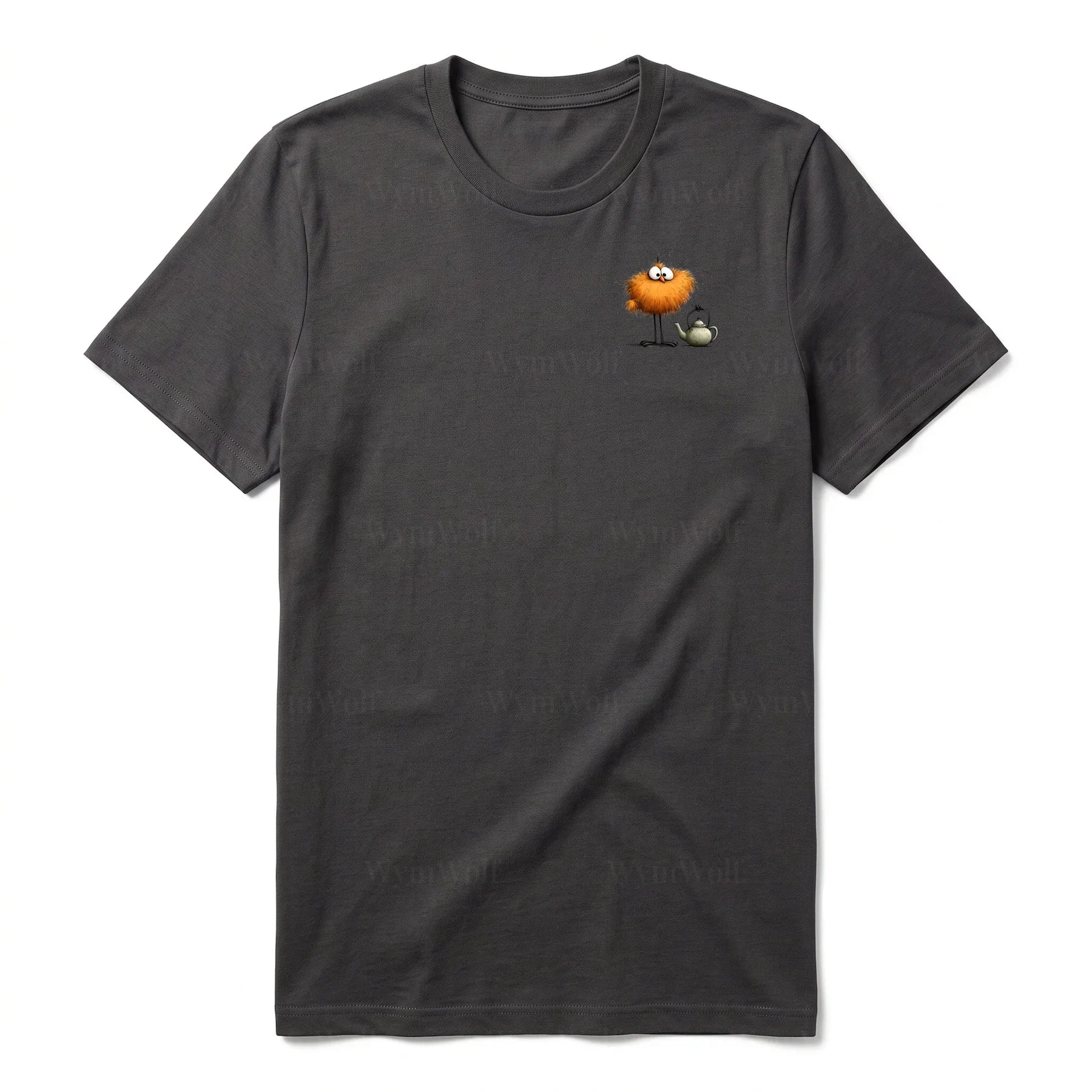T-shirt Quirky Bird graphic 0018 - Dark Gray