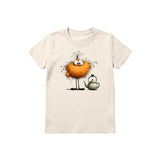 T-shirt Quirky Bird graphic 0018 - Natural