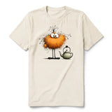 T-shirt Quirky Bird graphic 0018 - Natural