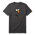 T-shirt Quirky Bird graphic 0019 - Dark Gray