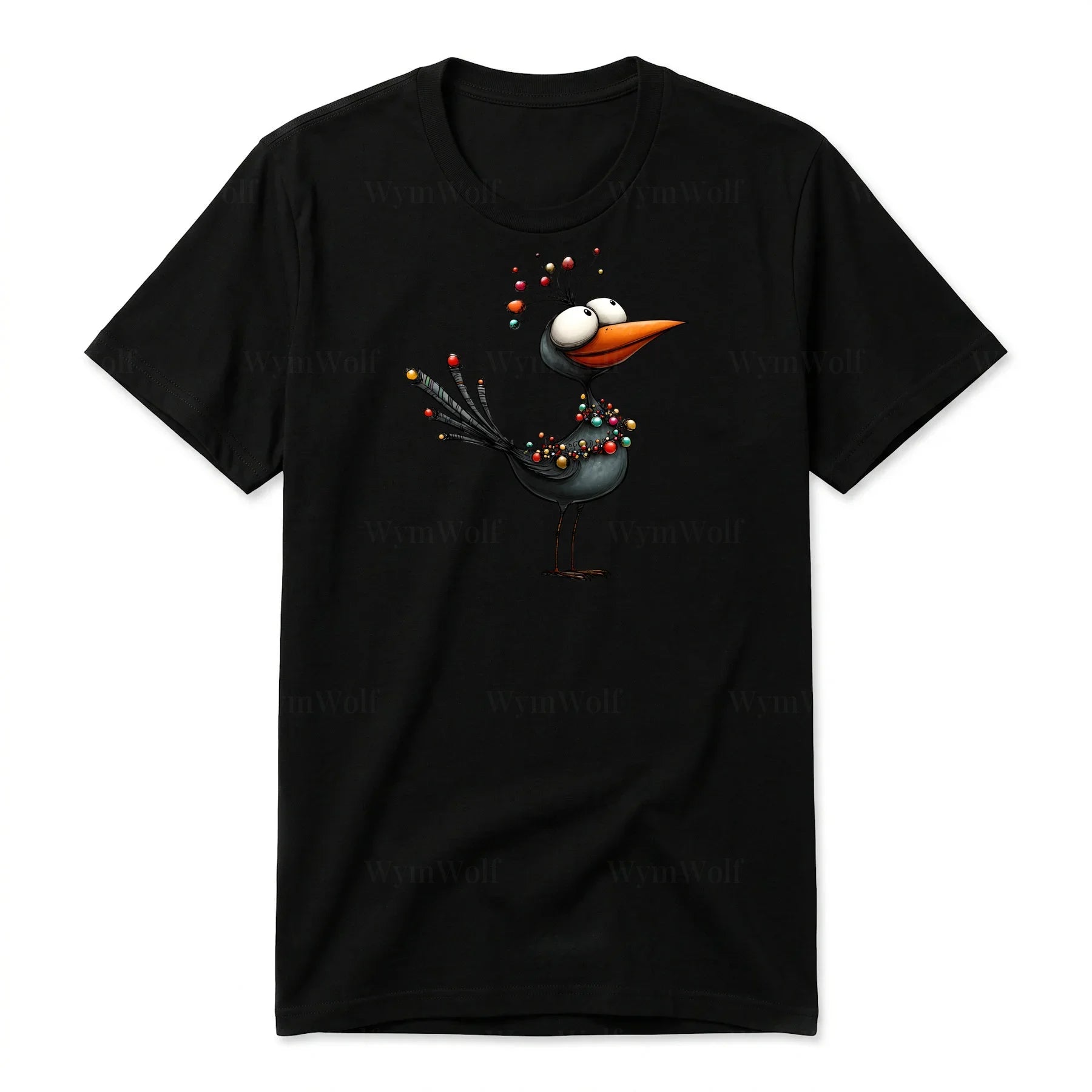T-shirt Quirky Bird graphic 0020