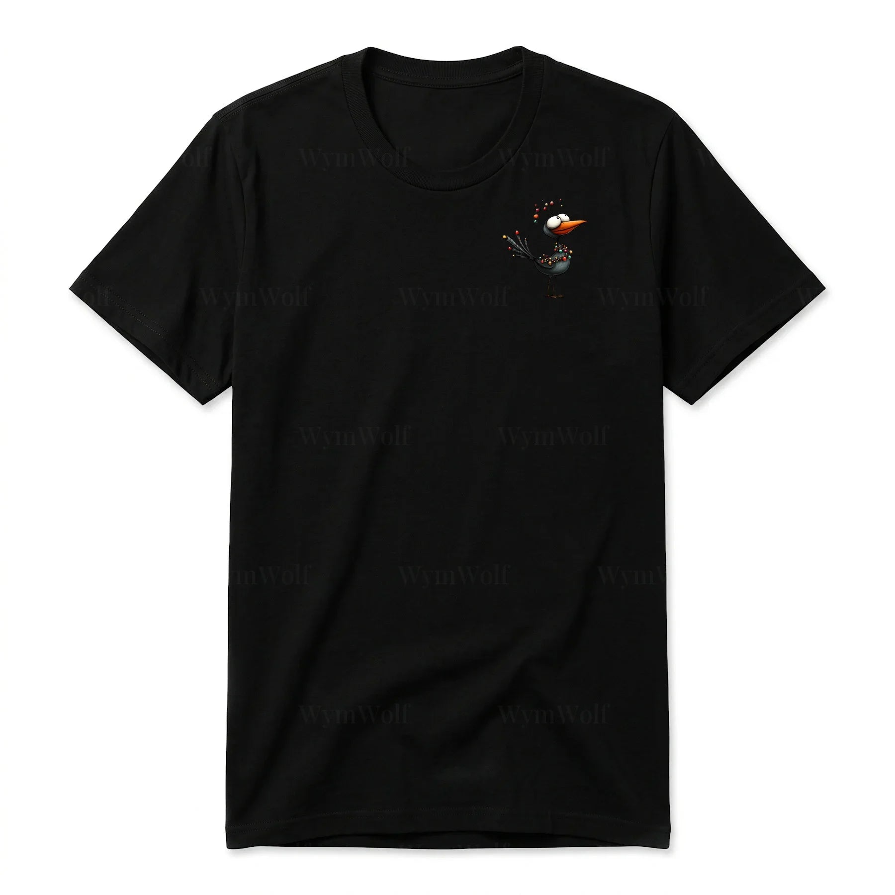 T-shirt Quirky Bird graphic 0020