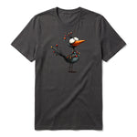 T-shirt Quirky Bird graphic 0020 - Dark Gray
