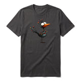 T-shirt Quirky Bird graphic 0020 - Dark Gray