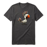 T-shirt Quirky Bird graphic 0021 - Dark Gray