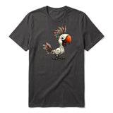 T-shirt Quirky Bird graphic 0021 - Dark Gray