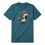 T-shirt Quirky Bird graphic 0021 - Deep Teal
