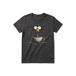 T-shirt Quirky Bird graphic 0022 - Dark Gray