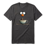T-shirt Quirky Bird graphic 0022 - Dark Gray
