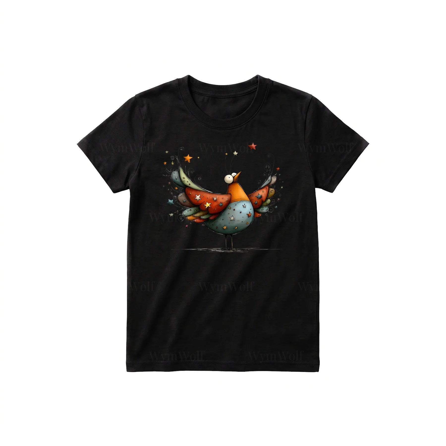 T-shirt Quirky Bird graphic 0023