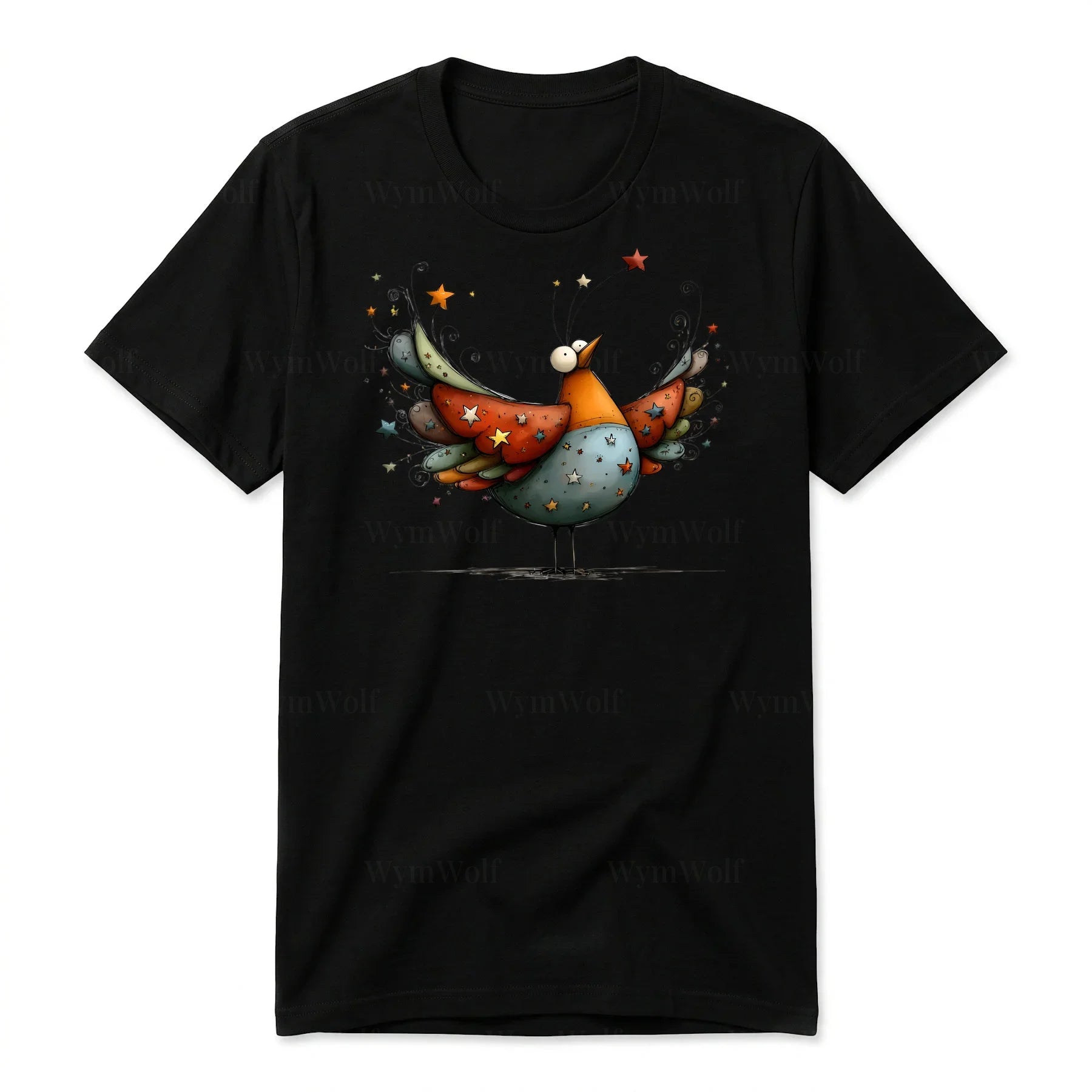 T-shirt Quirky Bird graphic 0023