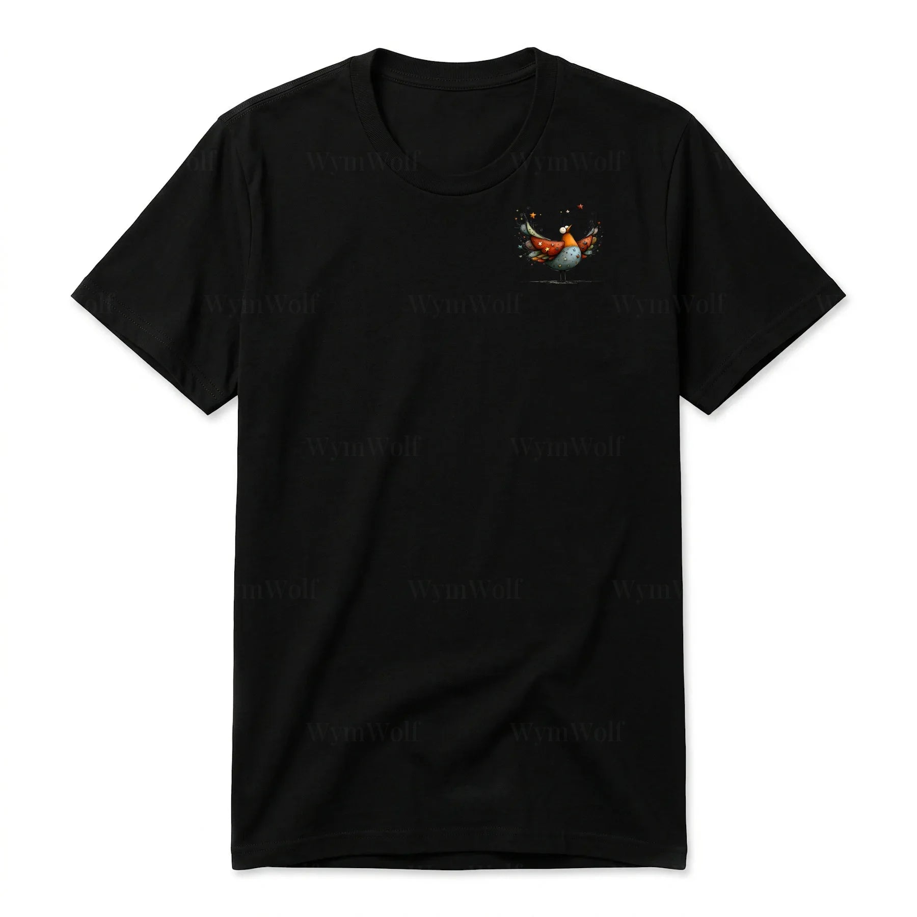 T-shirt Quirky Bird graphic 0023