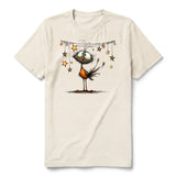 T-shirt Quirky Bird graphic 0024 - Natural