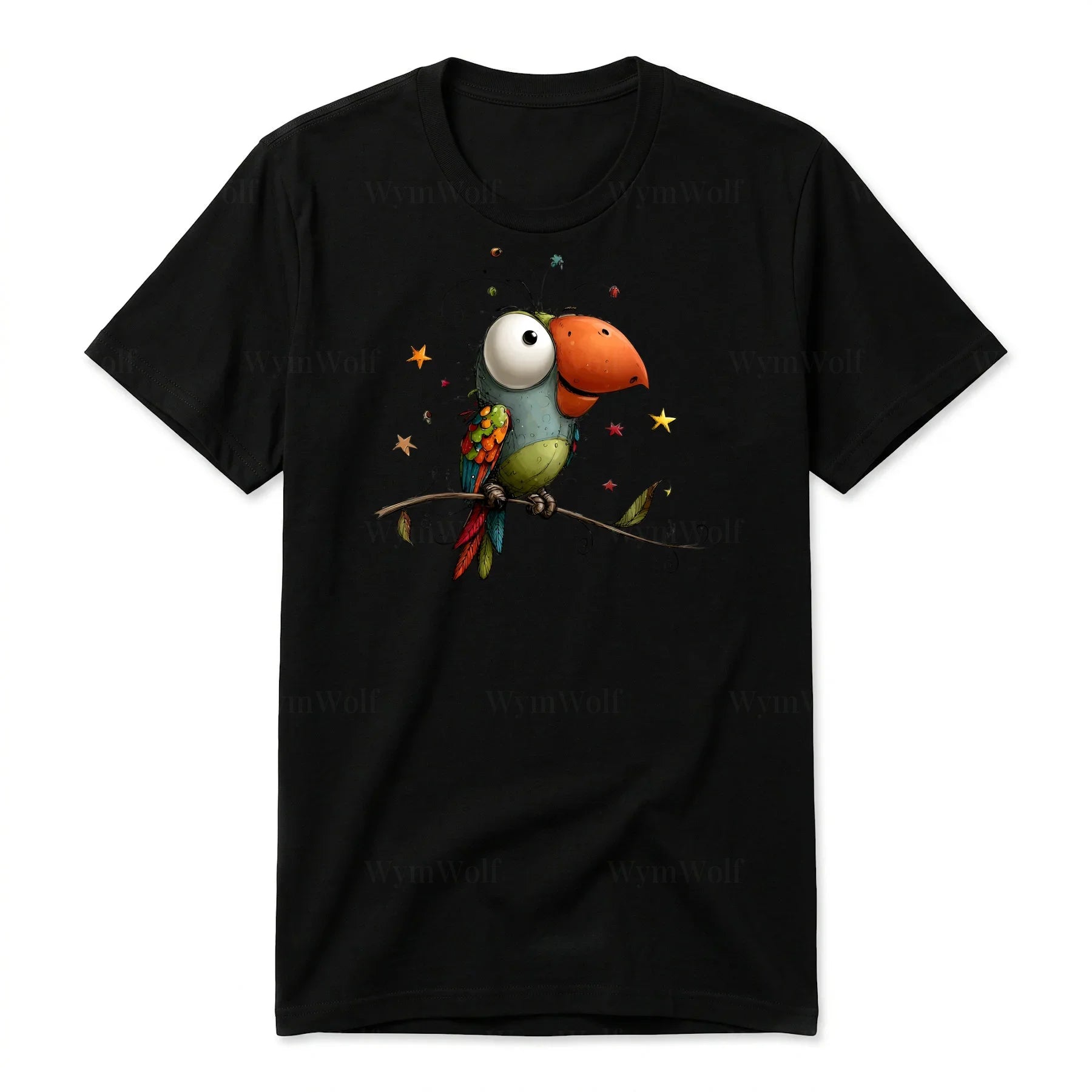 T-shirt Quirky Bird graphic 0025