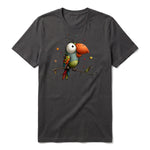 T-shirt Quirky Bird graphic 0025 - Dark Gray