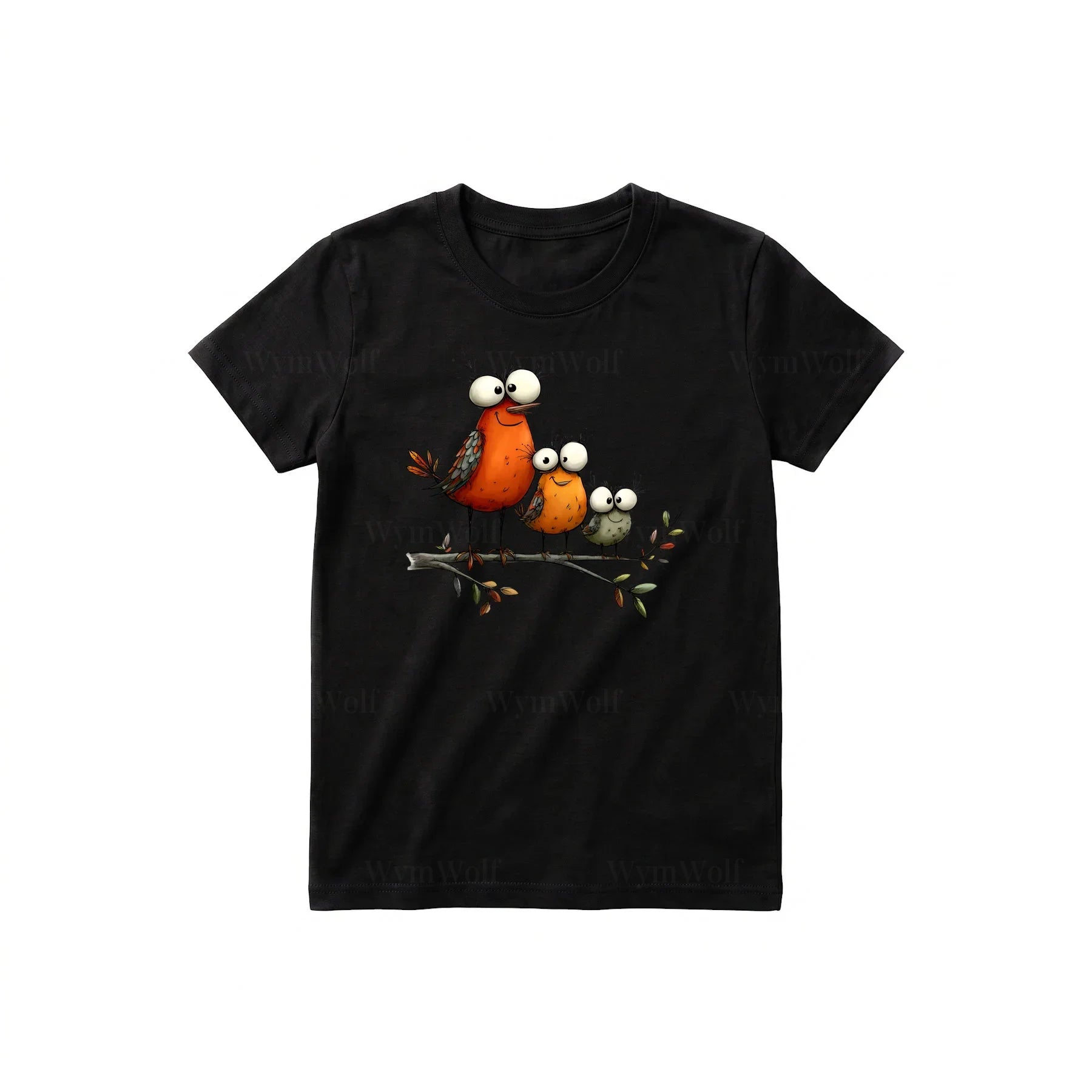 T-shirt Quirky Bird graphic 0026