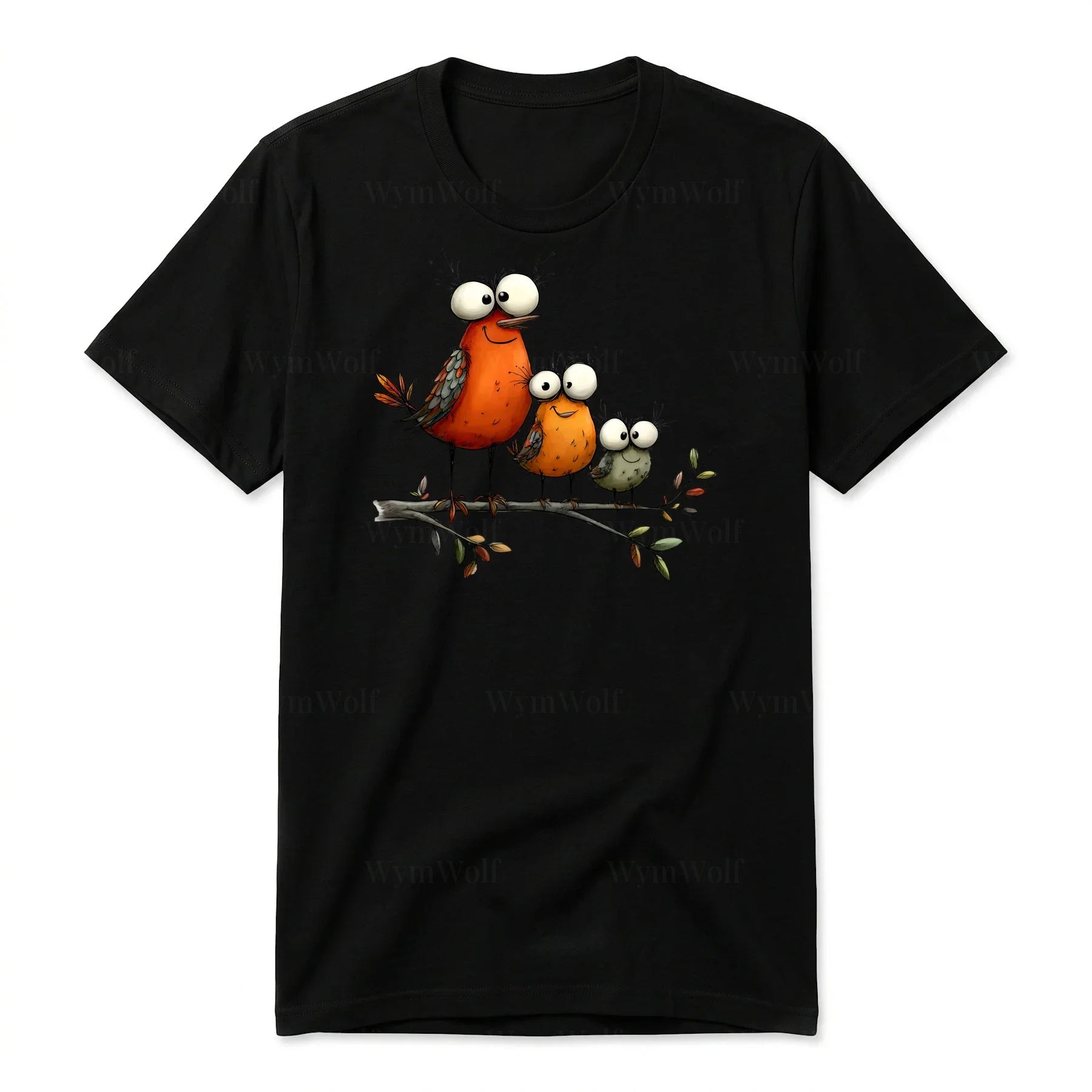 T-shirt Quirky Bird graphic 0026
