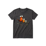T-shirt Quirky Bird graphic 0026 - Dark Gray