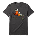 T-shirt Quirky Bird graphic 0026 - Dark Gray