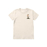 T-shirt Quirky Bird graphic 0027 - Natural