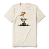 T-shirt Quirky Bird graphic 0027 - Natural