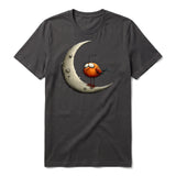 T-shirt Quirky Bird graphic 0028 - Dark Gray