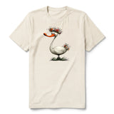 T-shirt Quirky Bird graphic 0029 - Natural