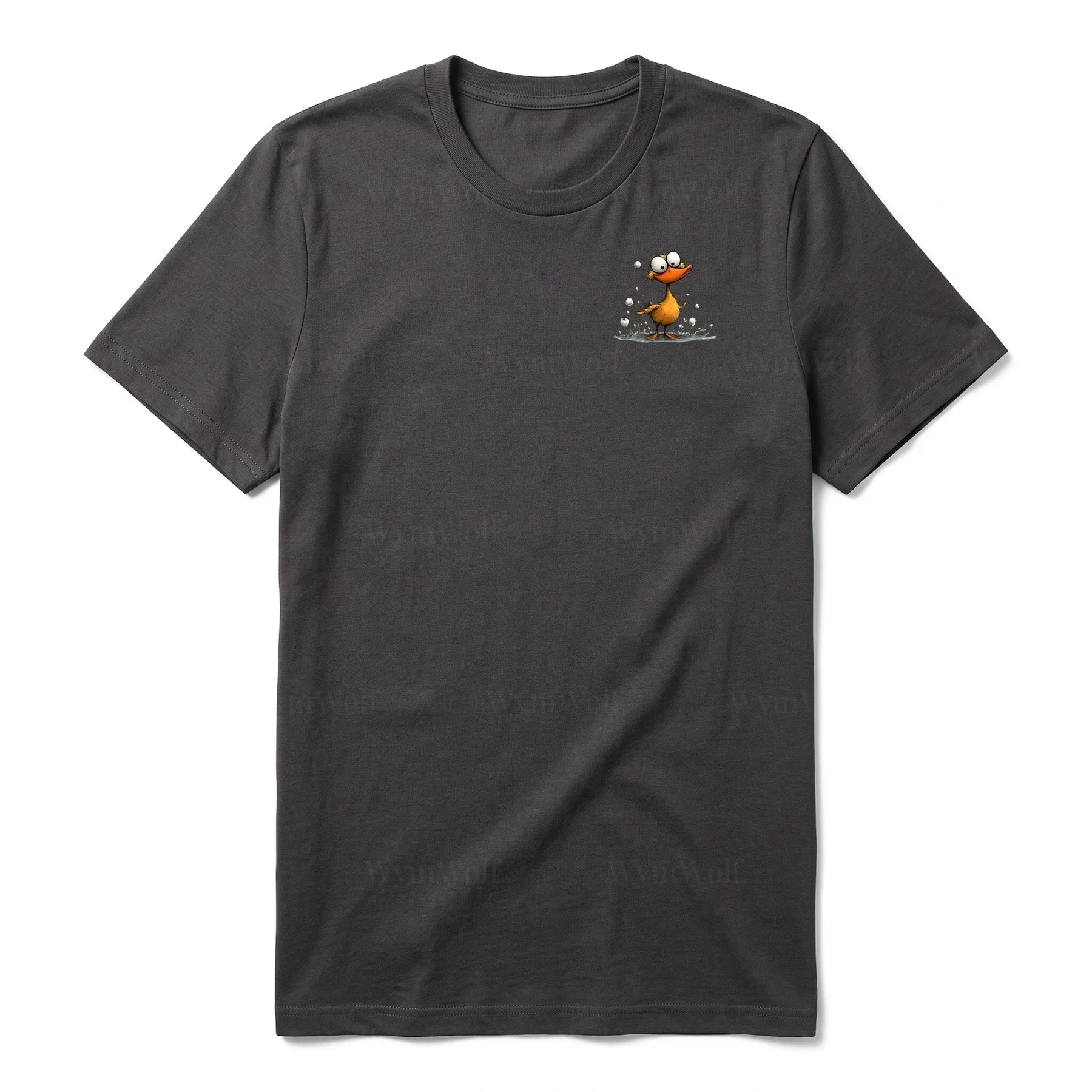 T-shirt Quirky Bird graphic 0030 - Dark Gray