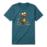 T-shirt Quirky Bird graphic 0030 - Deep Teal
