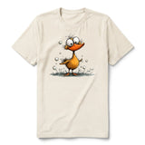 T-shirt Quirky Bird graphic 0030 - Natural