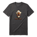 T-shirt Quirky Bird graphic 0031 - Dark Gray